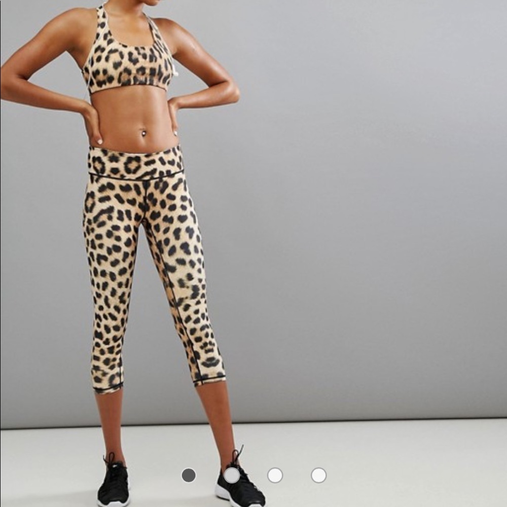 Leopard / Cheetah Print Workout Crop Pants